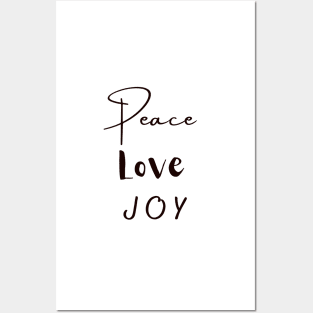 Peace Love Joy Pattern Posters and Art